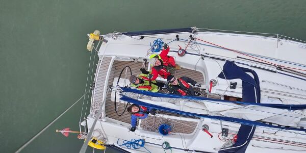 Solent Boat Training Yacht From Above